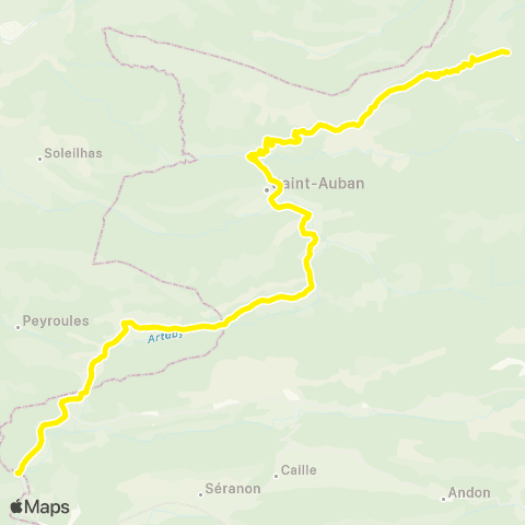 Sillages - Réseau scolaire St-Jeannet - Briançonnet - St-Auban - Logis du Pin map
