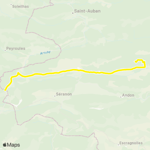 Sillages - Réseau scolaire Thorenc - Valderoure - Logis du Pin map