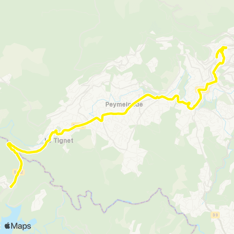 Sillages - Réseau scolaire Pont de Siagne - Peymeinade Ctre Centenaire - Grasse Ctre Ville map