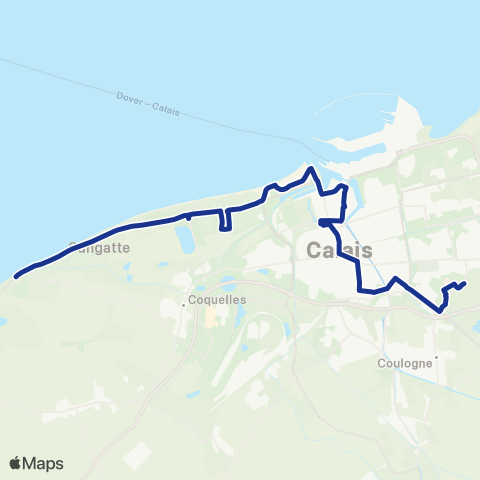 SITAC La Française / Blériot / Calais N. / Théâtre / Zone Curie / Hôp. map