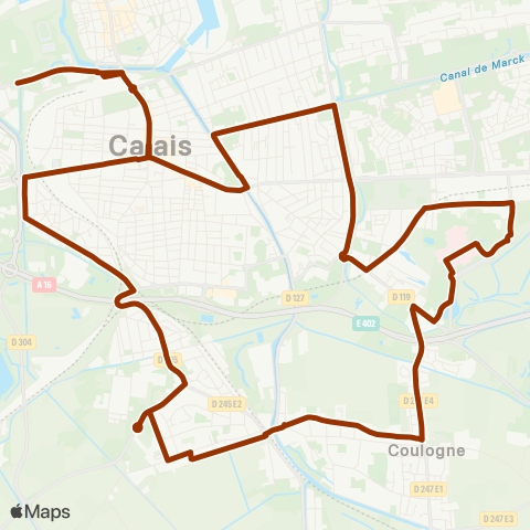 SITAC Théâtre / Cailloux / Coulogne / Virval / Hôp. / Nation / Théâtre map