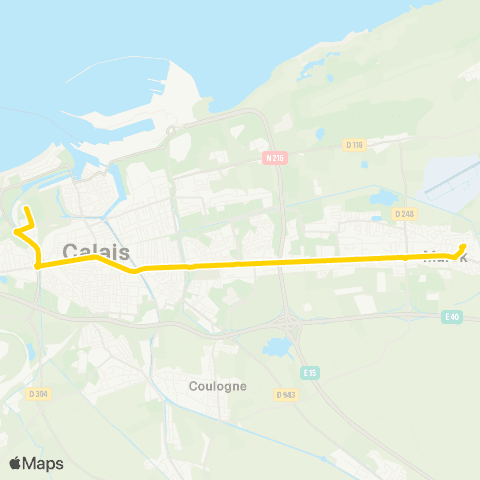 SITAC - Lignes scolaires Marck Mairie map