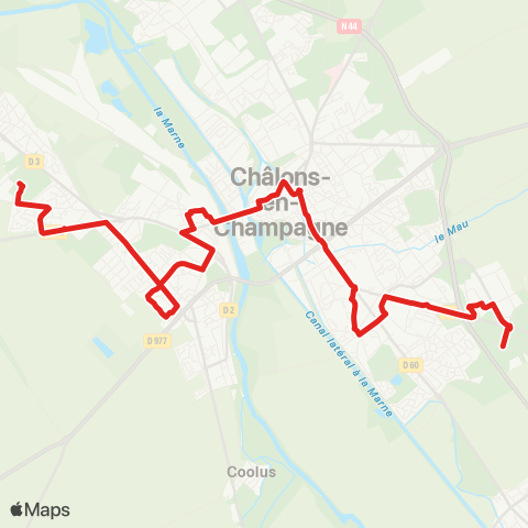 SITAC Patinoire ⇔ Croix Dampierre ⇔ Ctre-Ville ⇔ Parvis Gare ⇔ Portes de Champagne map