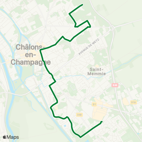 SITAC Quartier Février ⇔ Vallée St-Pierre ⇔ Ctre-ville ⇔ Croix Dampierre map