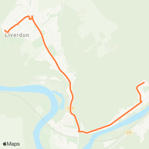 SIT Liverdun Toulaire <> Grandville map