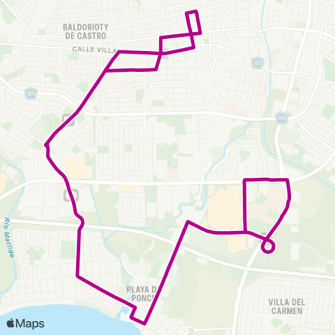 SITRAS Ponce Playa map