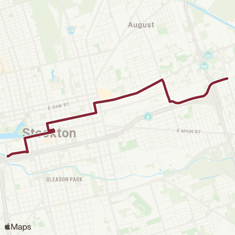 San Joaquin RTD DMV-DTC-Myrtle / Oro map