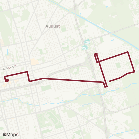 San Joaquin RTD DTC-Main-Gertrude map