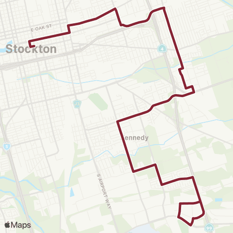 San Joaquin RTD Boeing-B-Oro-Myrtle-DTC map