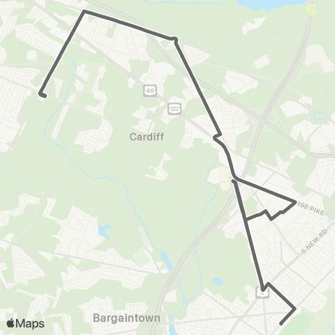 SJTA English Creek Community Shuttle map