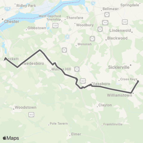 SJTA Pureland East / West Shuttle map