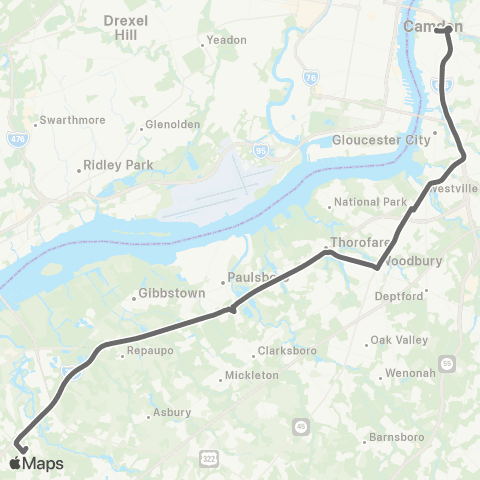 SJTA Pureland North / South Shuttle map