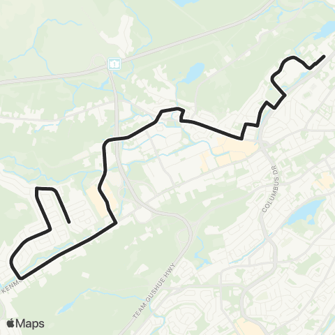 Metrobus Kenmount Terrace Semi Express map