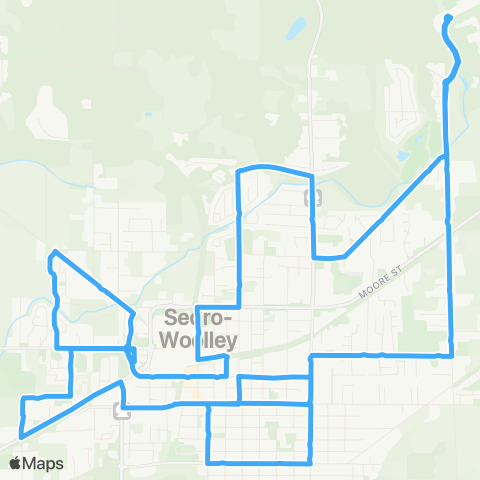 Skagit Transit Route 300 map