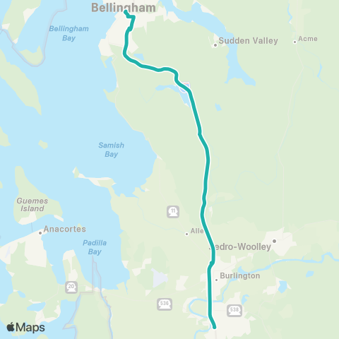 Skagit Transit County Connector Whatcom / Skagit map