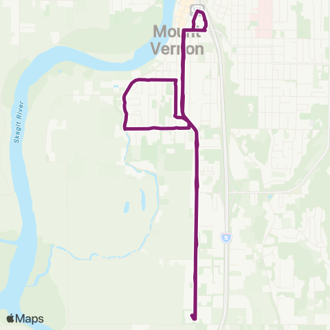 Skagit Transit Route 202 map