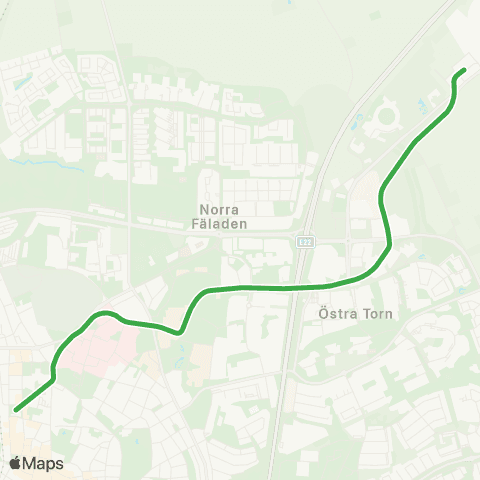 Skånetrafiken Lund C - ESS (spårvagn) map