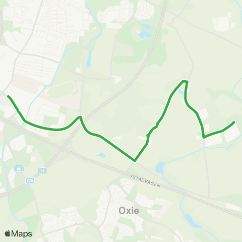 Skånetrafiken Jägersro-Almåsa map