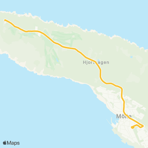 Skånetrafiken Mölle - Kullens Fyr map