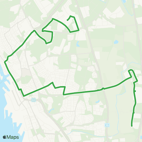 Skånetrafiken Brohult-Dalhem-Hbg C-Gustavslund-Långeberga map