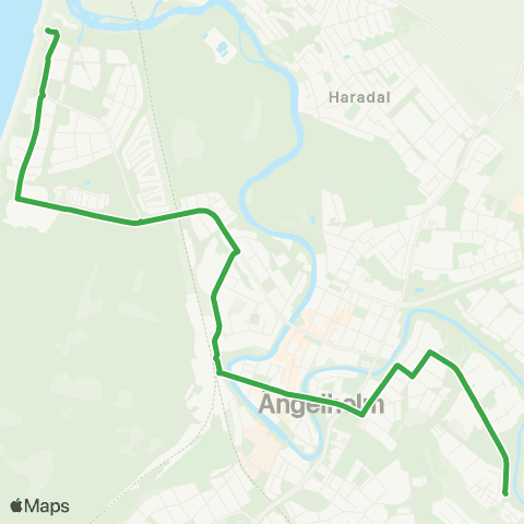 Skånetrafiken Havsbaden - Stationen - Nyhem map