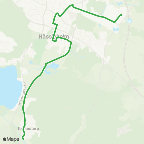 Skånetrafiken Tormestorp - Centralen - Läreda map