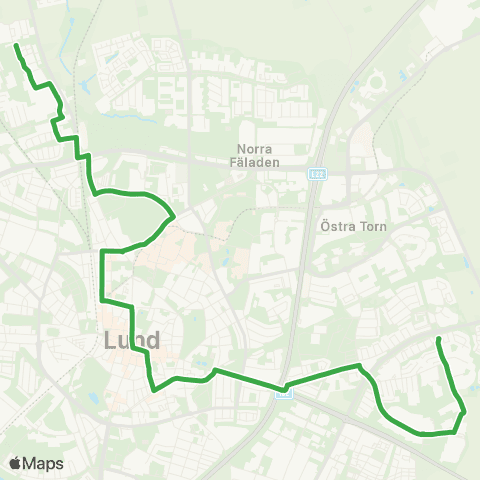 Skånetrafiken Nöbbelöv - Lund C - Linero map