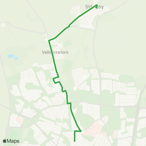 Skånetrafiken Stångby - Lund C map