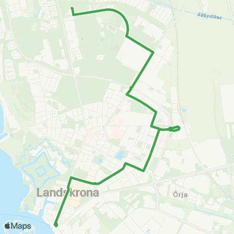 Skånetrafiken Skeppsbron - stationen - Säbyholm map