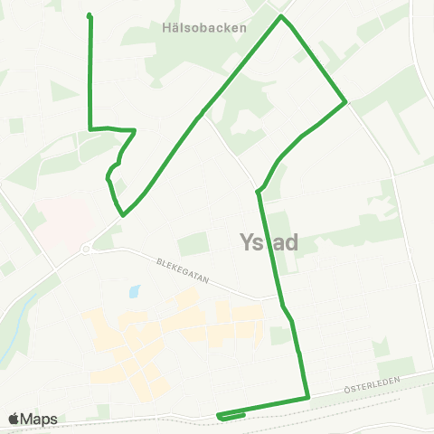 Skånetrafiken Stationen - Backaskolan - Stationen map