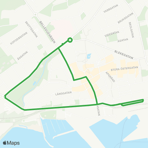 Skånetrafiken Stationen - Lasarettet - Stortorget map