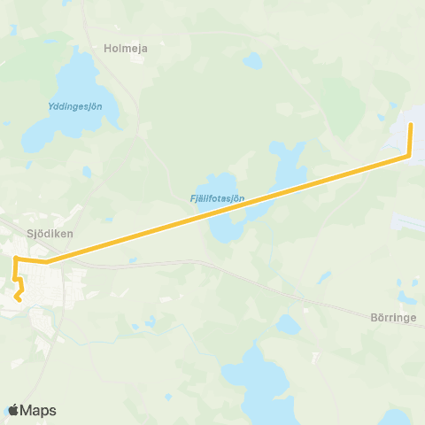 Skånetrafiken Svedala - Malmö Airport map
