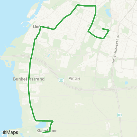 Skånetrafiken Klagshamn-Stadion map