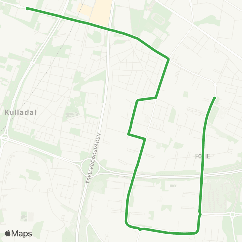 Skånetrafiken Lindängen-Stadion map