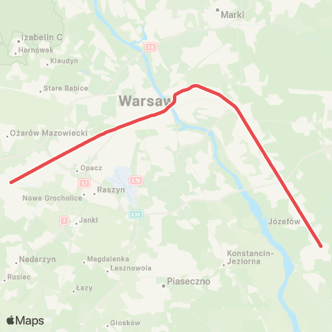 SKM Warszawa Pruszków — Otwock map
