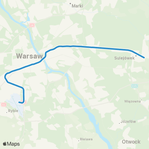SKM Warszawa Warszawa Lotnisko Chopina — Sulejówek Miłosna map