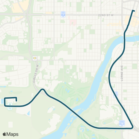 Saskatoon Transit City Centre / Civic Op Centre map