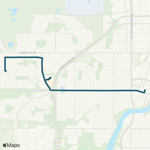 Saskatoon Transit City Centre / Confederation map