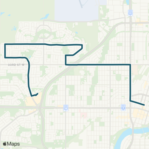Saskatoon Transit City Centre / Confederation map