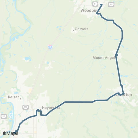 Cherriots North Marion County / Salem Express map