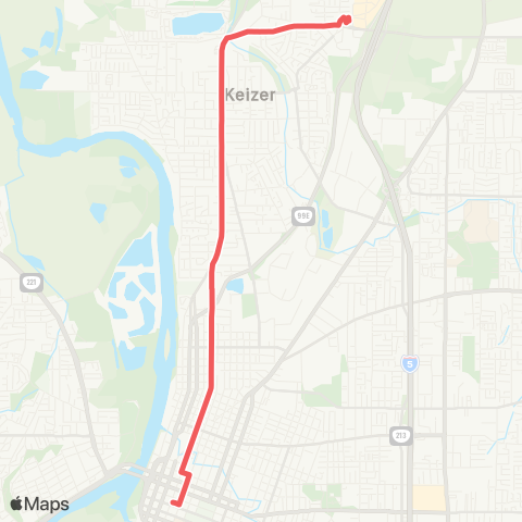 Cherriots Broadway / River Road map