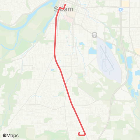 Cherriots South Commercial map