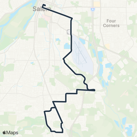 Cherriots Fairview Industrial map