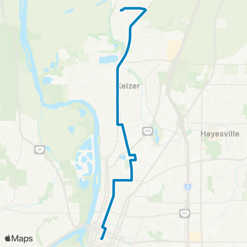 Cherriots Cherry / River Road map