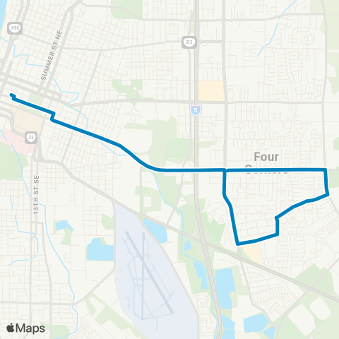 Cherriots State Street map