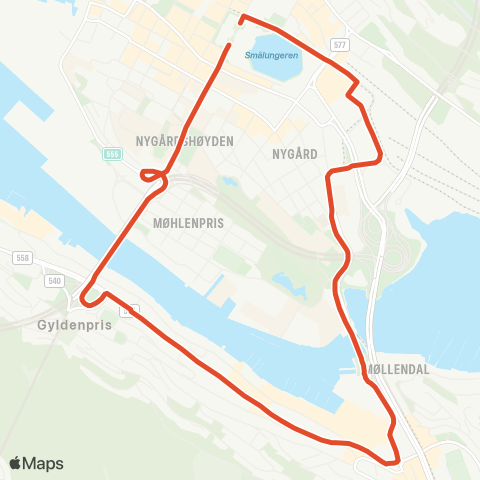 Skyss Bergen sentrum - Solheimsviken map