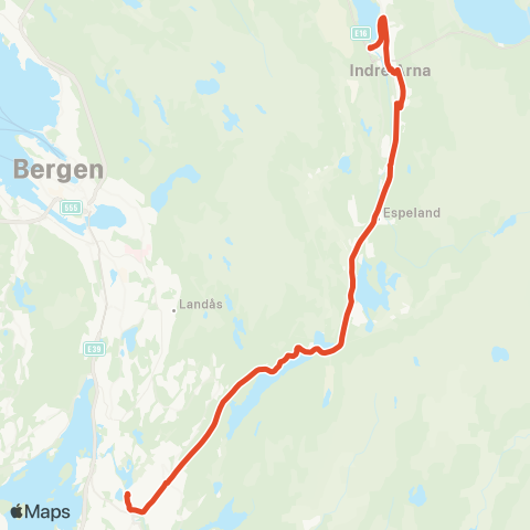 Skyss Arna stasjon - Stølsvegen - Haukeland - Nesttun map