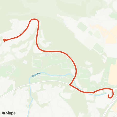 Skyss Skinstø - Åsane terminal map