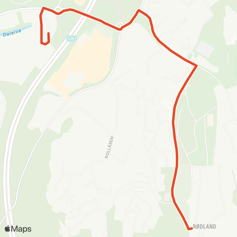 Skyss Rolland - Åsane terminal map