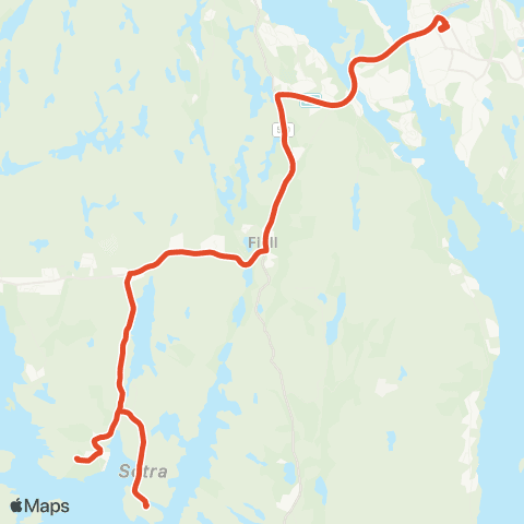 Skyss Nesse / Ekren - Straume map